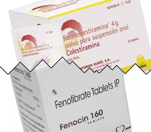 Cholestyramine contre Fénofibrate